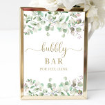 Greenery Watercolor Bubly Pub Pop Fizz Clink-tecke Poster<br><div class="desc">Greenery Watercolor Bubly Pub Pop Fizz Clink-tecken</div>