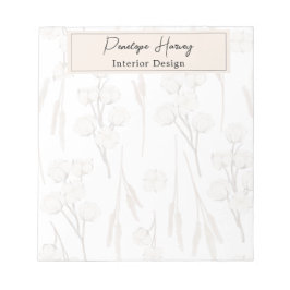 Greenery Watercolor Business Anpassningsbar Modern Anteckningsblock