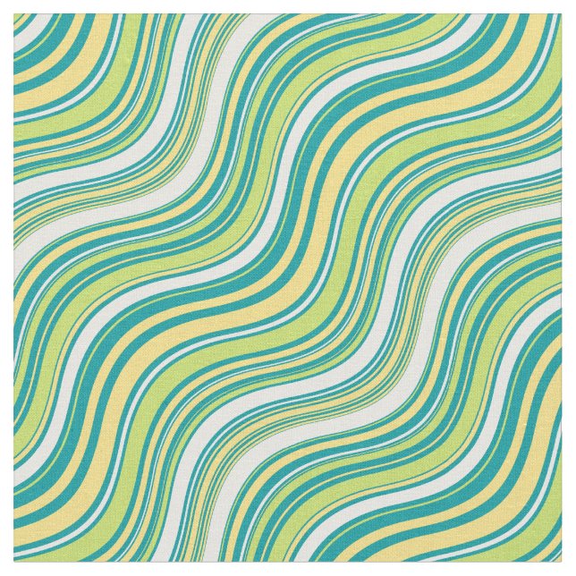 Greenery weave Boho modern mönster Tyg (Närbild)