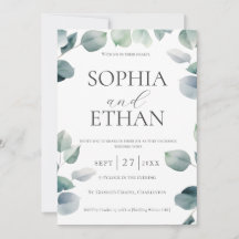 Greenery Wedding bjudande