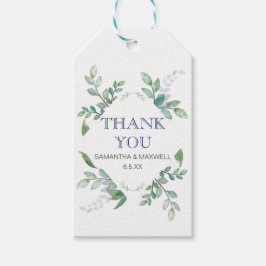 Greenery Wedding Favor Gift-Märkre Presentetikett