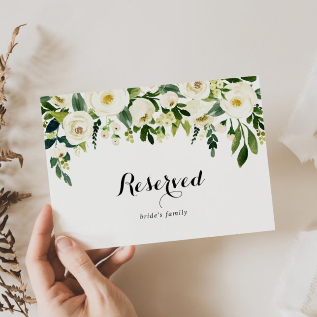 Greenery White Autumn Blommigt Bröllop Reserved Si (Skapare uppladdad)