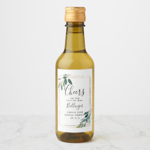 Greenery Wine Etikett, Eukalyptus Mini Vinetikett