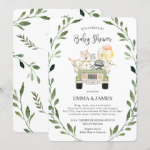 Greenery Woodland Drive by Baby Shower Neutralt