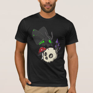 Greeneyed Moth, Skull och Mushroom Shirt T Shirt