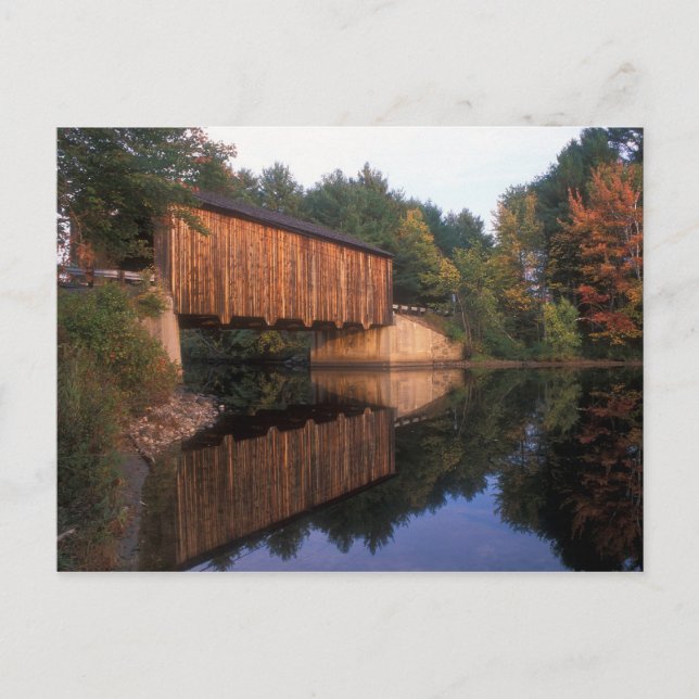 Greenfield Covered Bridge New Hampshire Vykort (Framsida)