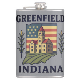 Greenfield Indiana Domstol Patriotic Fickplunta