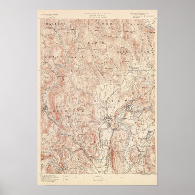 Greenfield, Massachusetts Poster (Framsidan)