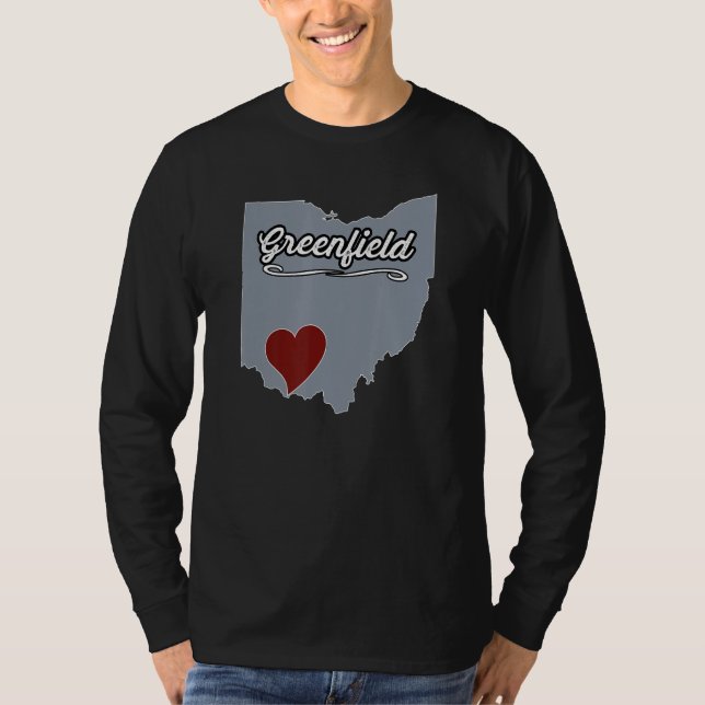 GREENFIELD Ohio OH City State USA Cute Souvenir T Shirt (Framsida)