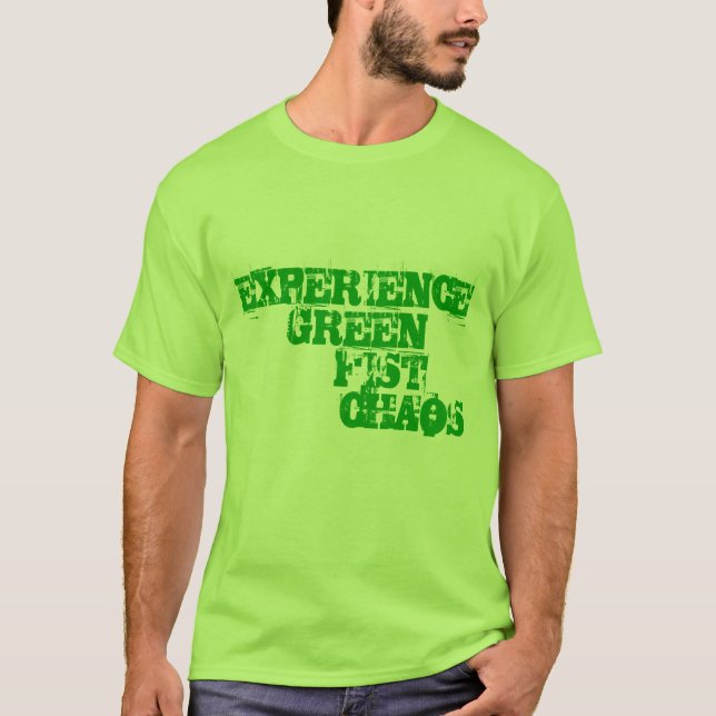 GreenFistChaos T Shirt (Framsida)
