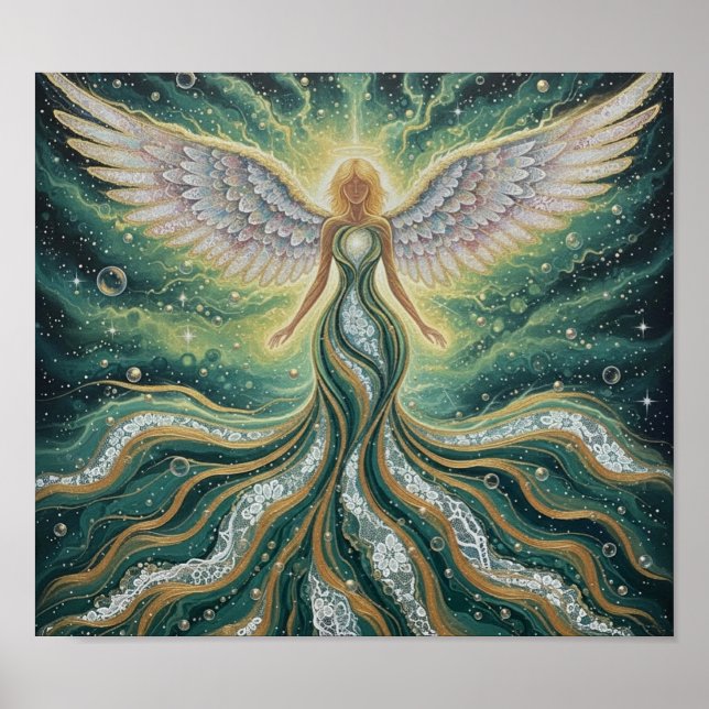 GreenGoldMysticAngel Poster (Framsidan)