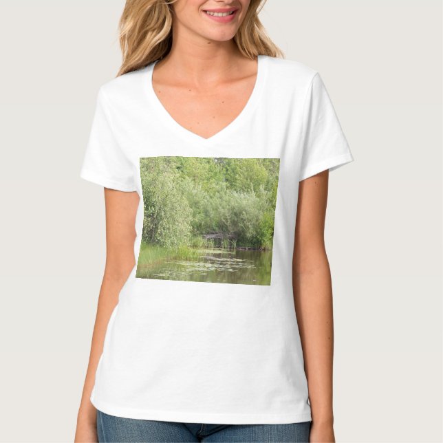 Greenhill Pond T Shirt (Framsida)