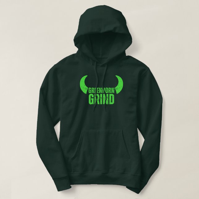 Greenhorn Grind Fishing Hoodie (Design framsida)