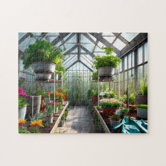 Greenhouse 2, fetstil och vackert Jigszle Puzzle Pussel