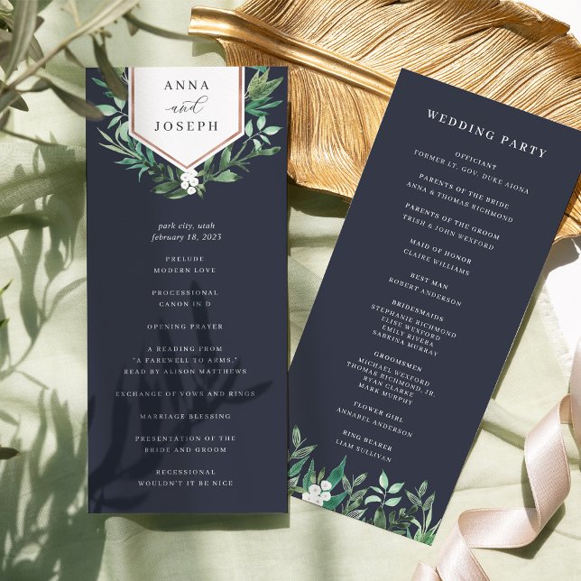 Greenhouse | Botaniska Bröllop Ceremony Program (Skapare uppladdad)