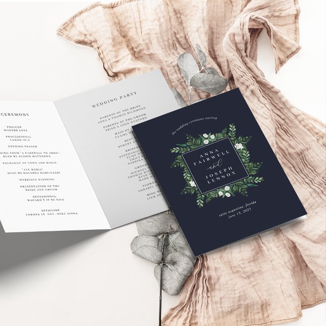 Greenhouse | Botaniska Bröllop i vattenfärg Program (Skapare uppladdad)
