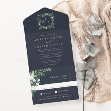 Greenhouse | Elegant Vattenfärg Botaniskt Bröllop