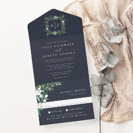 Greenhouse | Elegant Vattenfärg Botaniskt Bröllop