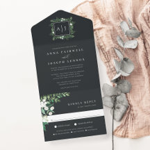Greenhouse | Elegant Vattenfärg Botaniskt Bröllop