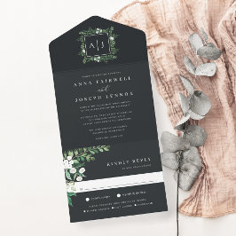 Greenhouse | Elegant Vattenfärg Botaniskt Bröllop