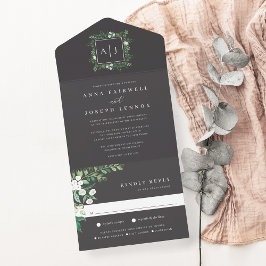 Greenhouse | Elegant Vattenfärg Botaniskt Bröllop
