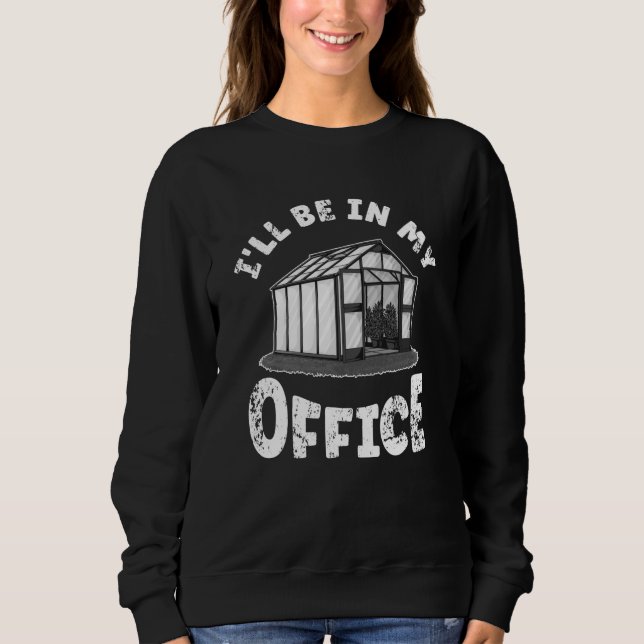 Greenhouse Monochrome  Gardener Office T Shirt (Framsida)