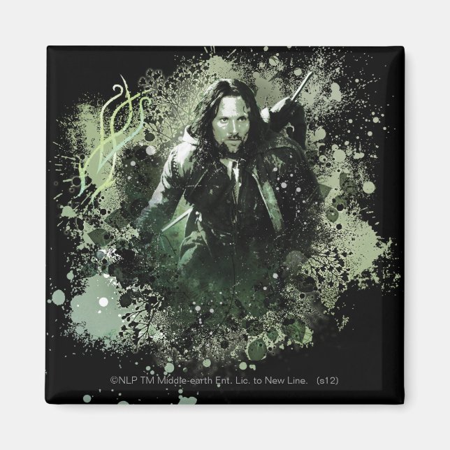 Greenish Aragorn Vector Collage Magnet (Framsidan)