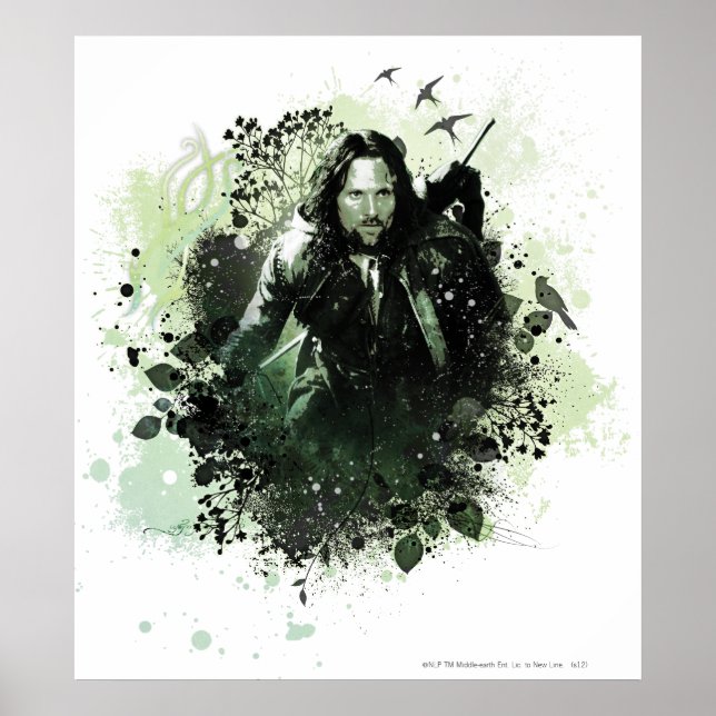 Greenish Aragorn Vector Collage Poster (Framsidan)