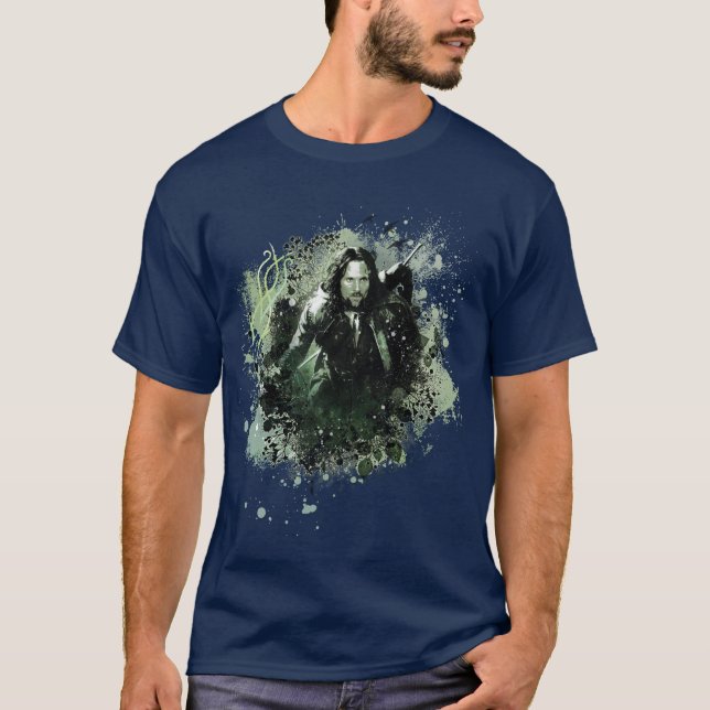 Greenish Aragorn Vector Collage T-shirt (Framsida)