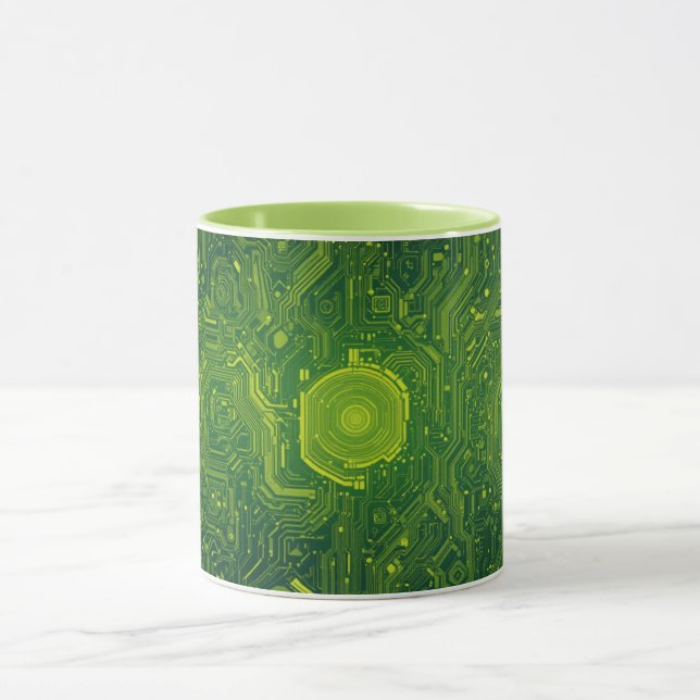 Greenish Cyber Mugg (Center)