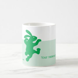 Greenish Grönt Rabbit Mugg