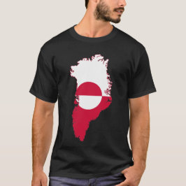 Greenland- flag in country t shirt