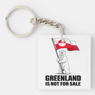 Greenland Is Not for Sale Polar Bear With Flag