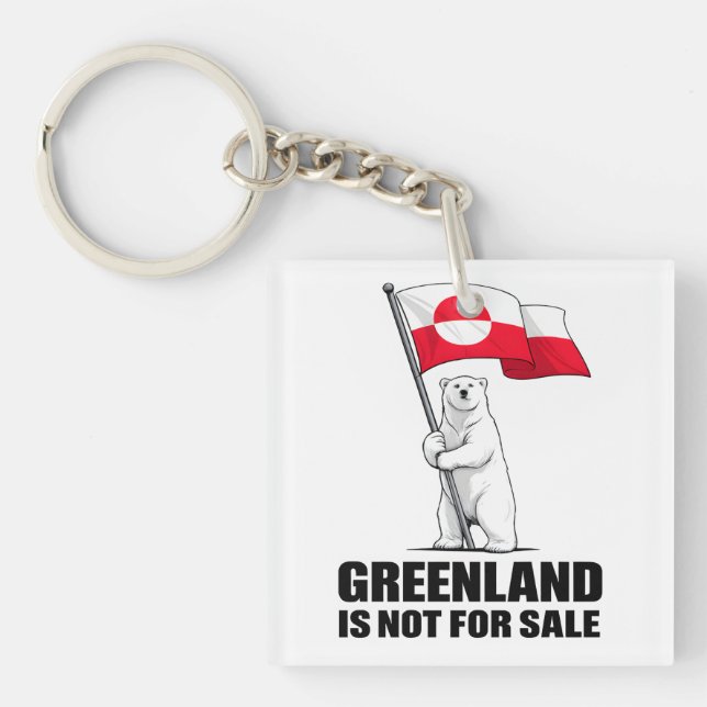 Greenland Is Not for Sale Polar Bear With Flag (Framsidan)