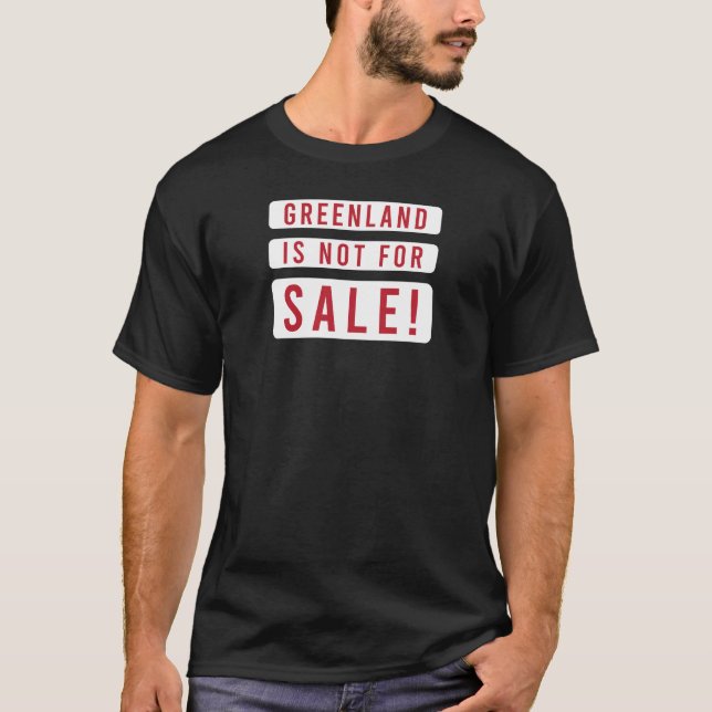 greenland is not for sale political protest t shirt (Framsida)