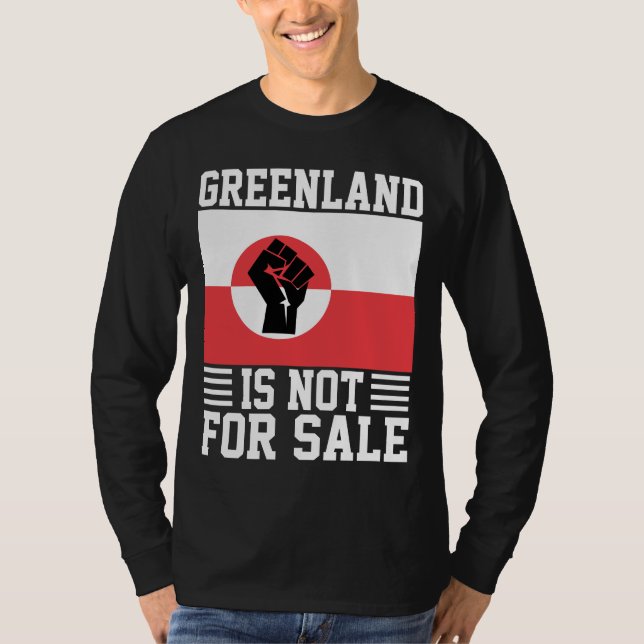 Greenland Is Not For Sale - Support Greenland T Shirt (Framsida)