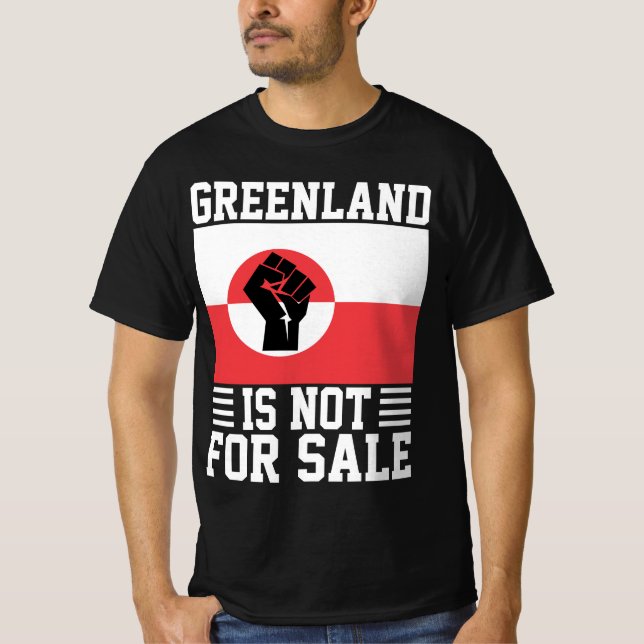 Greenland Is Not For Sale - Support Greenland T Shirt (Framsida)