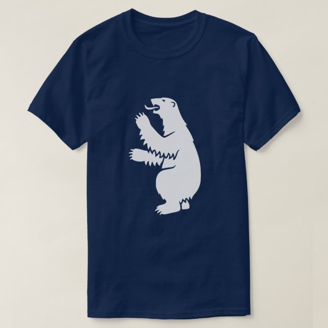 Greenland Polar Bear Coat of Arms  T Shirt (Design framsida)