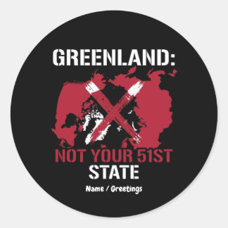 Greenland Sovereignty Not Your 51st State Arctic  Runt Klistermärke