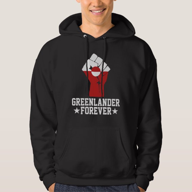 Greenlander Forever - Greenland Support Hoodie (Framsida)