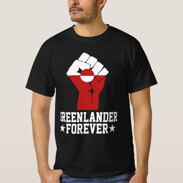 Greenlander Forever - Greenland Support T Shirt (Framsida)