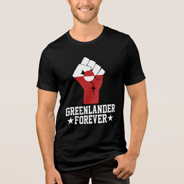 Greenlander Forever - Greenland Support T Shirt (Framsida)