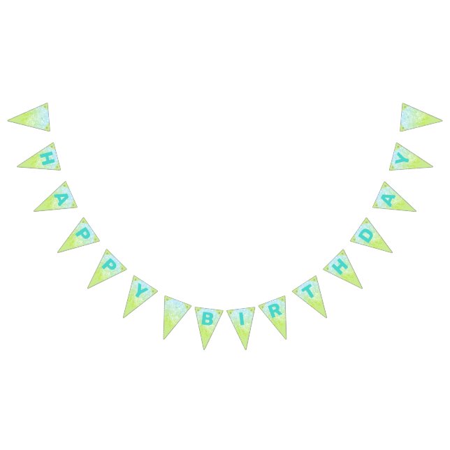 Greenleaf Glitter Grattis på födelsedagen Bunting  Vimplar (Alla)