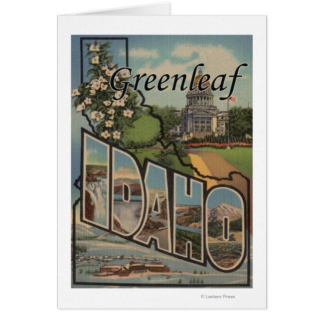 Greenleaf, Idaho - Stora Brev Scenes Hälsningskort (Framsidan)