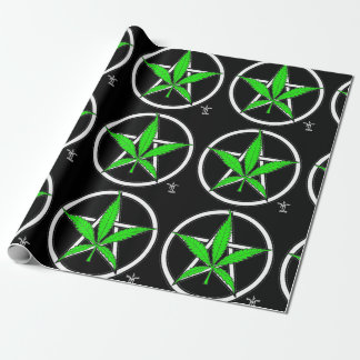 Greenleaf Pentagram Wrapping Papprare Presentpapper