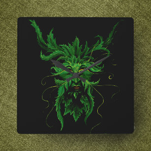 Greenman Fyrkantig Klocka
