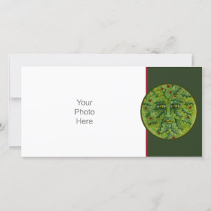 Greenman Holly Photo Card
