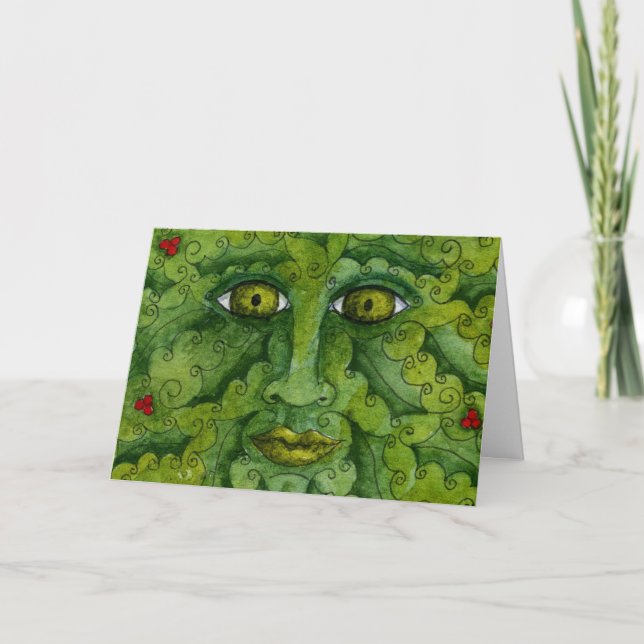 Greenman järnekkort helgkort (Framsida)