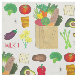 Greenmarket Livsmedel som köper frukt, grönsaker o Tyg