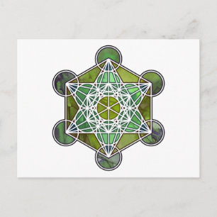 GreenMetatronCube Vykort